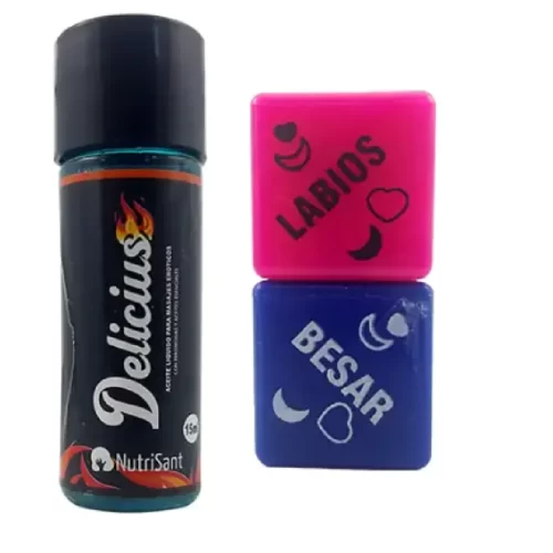 Lubricante delicius + dados Lubricante Delicious + dados x 15 ml